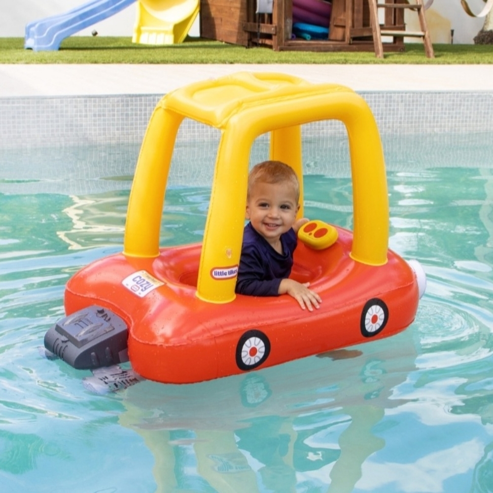 Little Tikes MOTORIZED Cozy Coupe Pool Float w/ Remote For Parents to Control